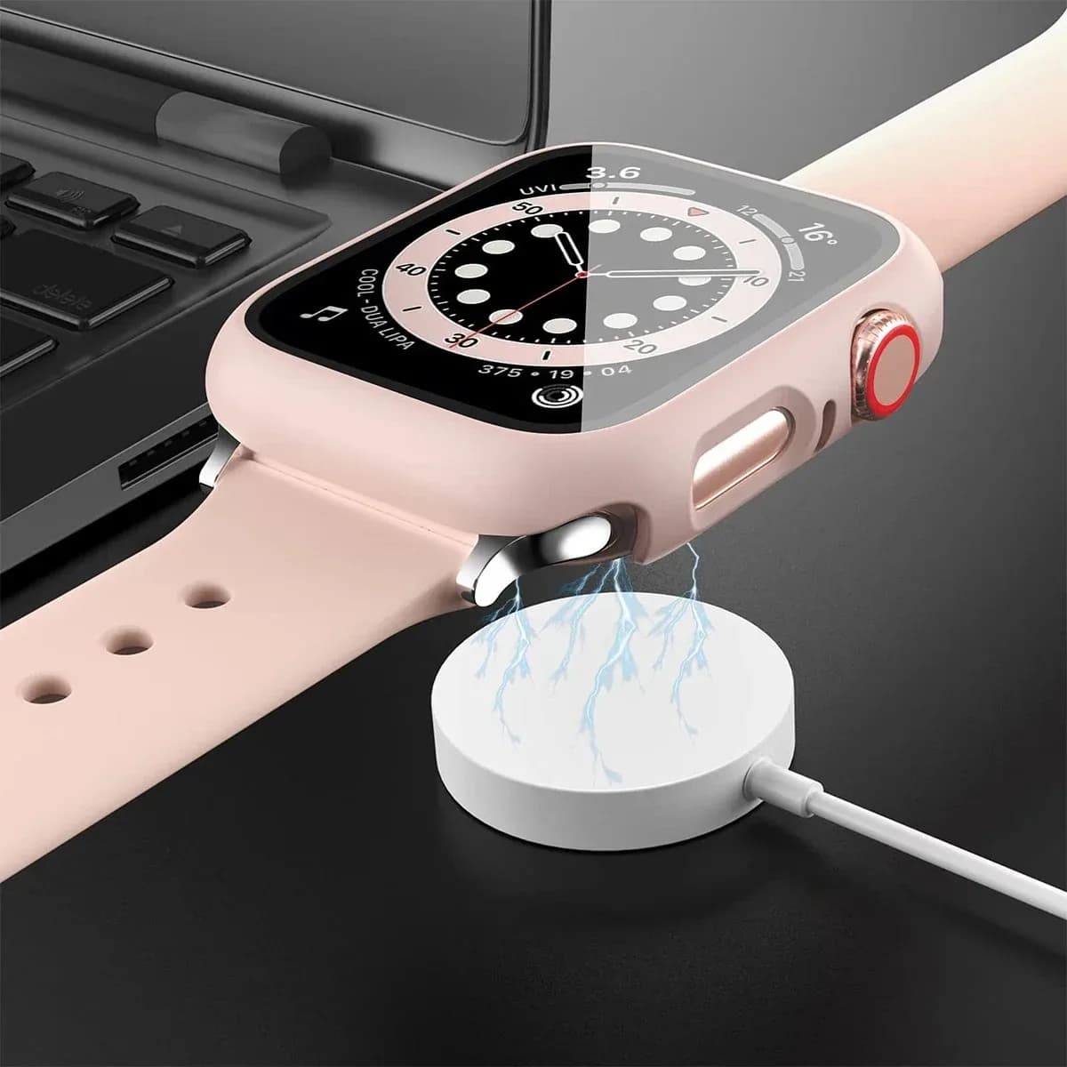 Protection verre trempé pour Apple Watch 44mm 40mm - Coque complète étanche, compatible toutes séries
