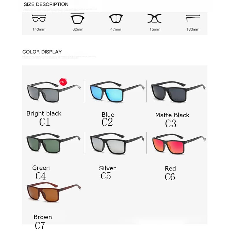 Lunettes de soleil vintage polarisées luxe - Conduite et pêche - Protection anti-éblouissement UV400