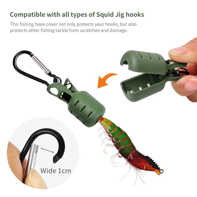 New Squid Jig Bait Protector Kit 6pcs Webfoot Octopus Egi Hooks Cover Cuttlefish