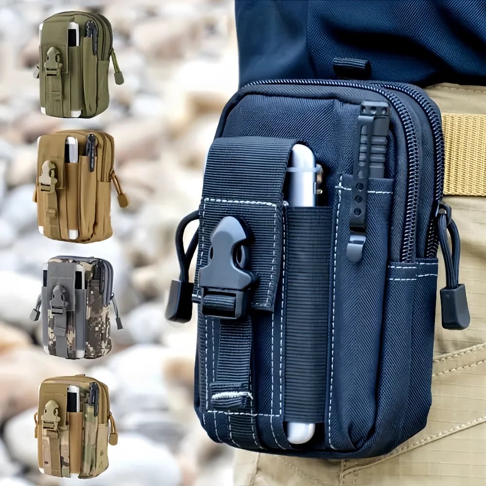 Sac banane camouflage jambe pour pêche à la marche et pêche en rivière équipement léger