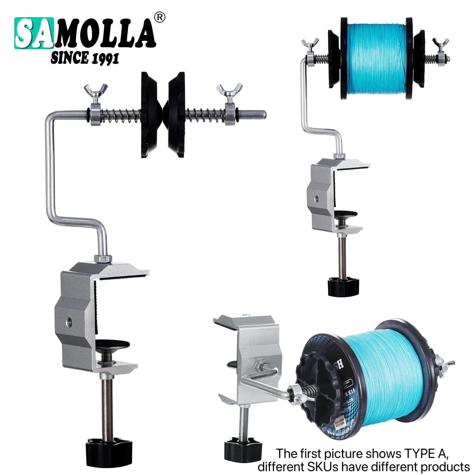 Enrouleur de ligne portable pour moulinets casting et spinning - machine à bobiner fil pêche
