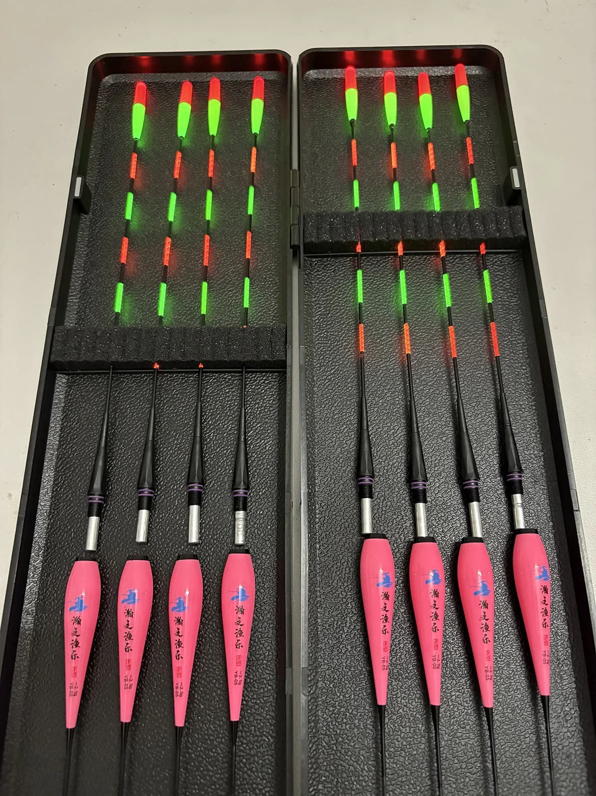 Flotteur électronique LED 8 pièces détecteur de touche nocturne avec changement de couleur
