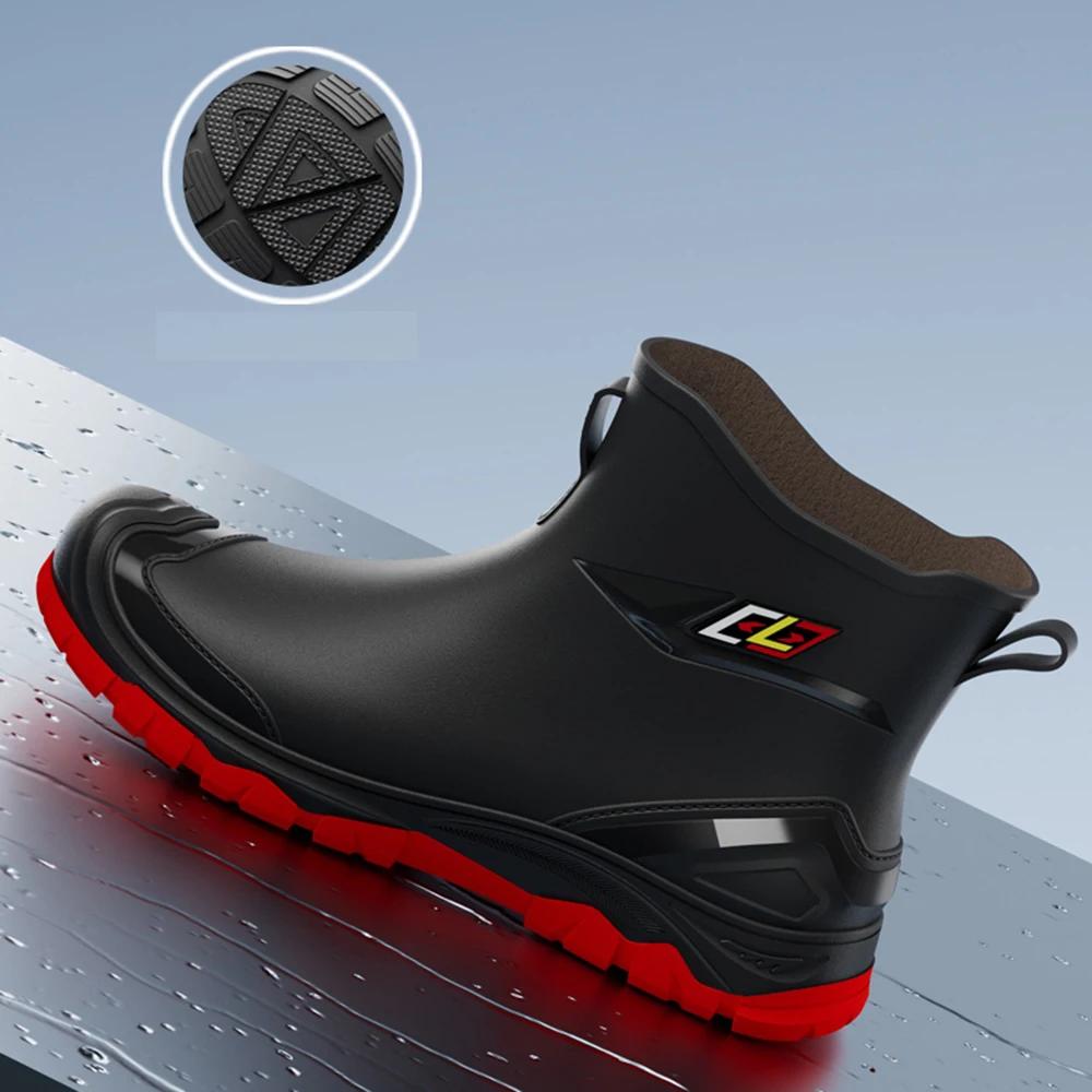 Bottes de pêche homme caoutchouc qualité supérieure antidérapantes imperméables travail extérieur