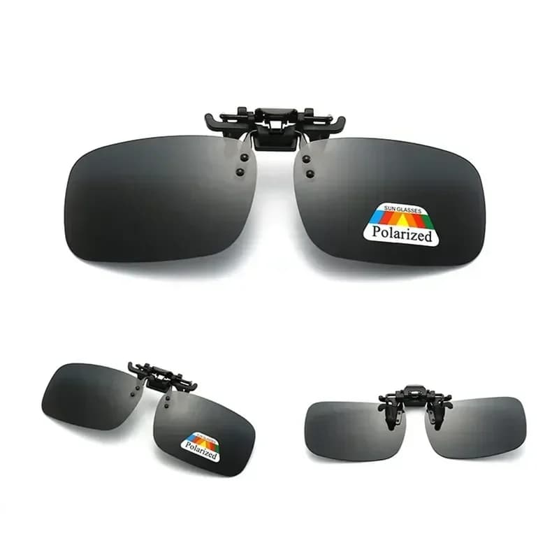 Clips lunettes polarisés vision nocturne conduite - Accessoire UV400 pour sunglasses existants