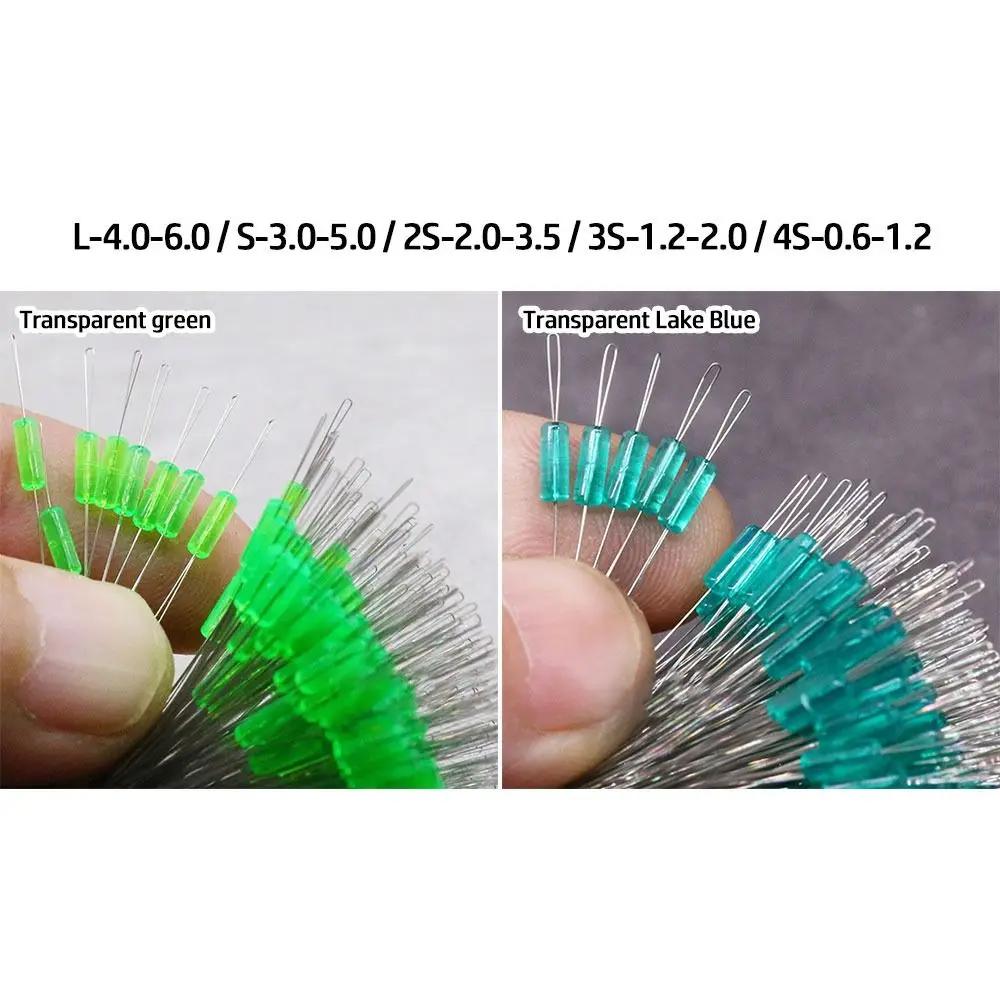 100 pièces stop float pêche silcone 5 tailles couleurs connecteur ligne résistance accessoires