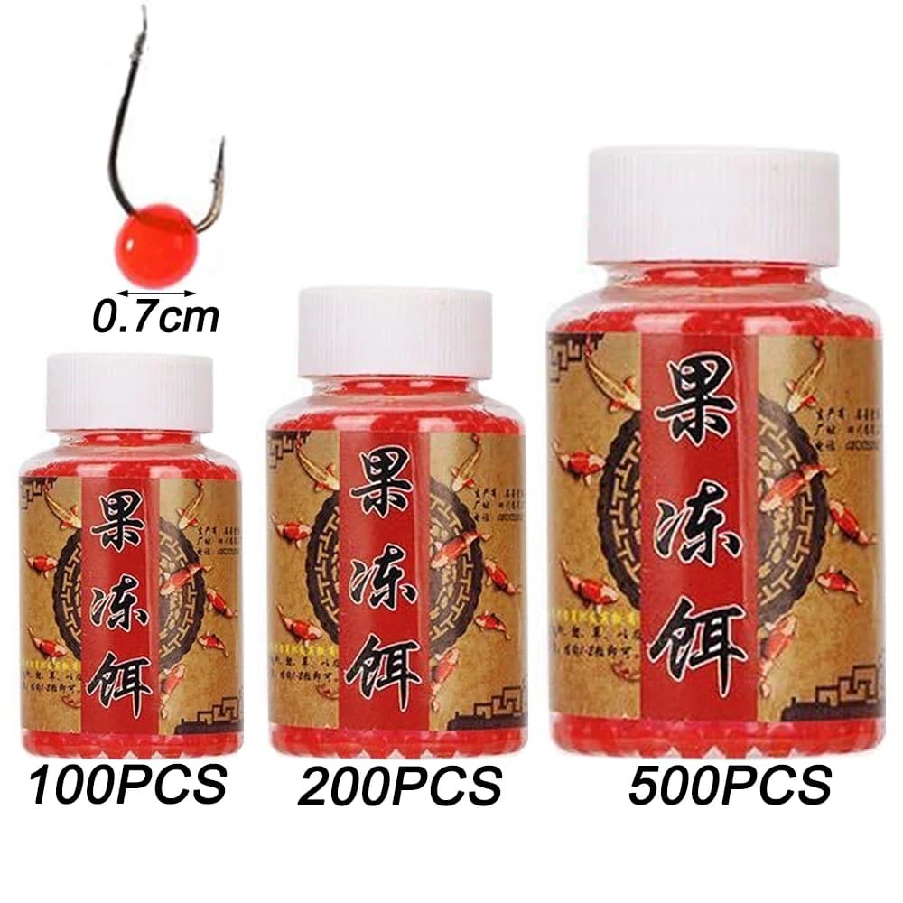 Appât gelé 100 à 500 pièces pour carpe - nourriture granulaire attractif élastique nutrition poisson appât mou