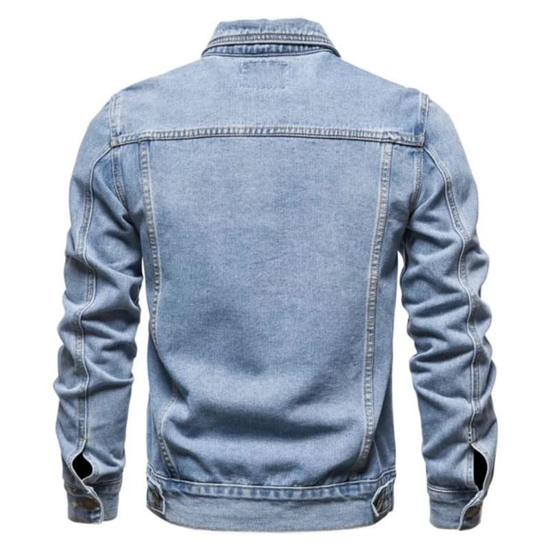 Veste jeans décontractée homme automne 2026 style jeune et polyvalent pour loisirs pêche