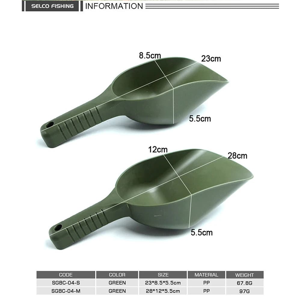 Scoop à appâts pour carpe bonito, cuillère de pêche pour lancer des particules et amorçage précis