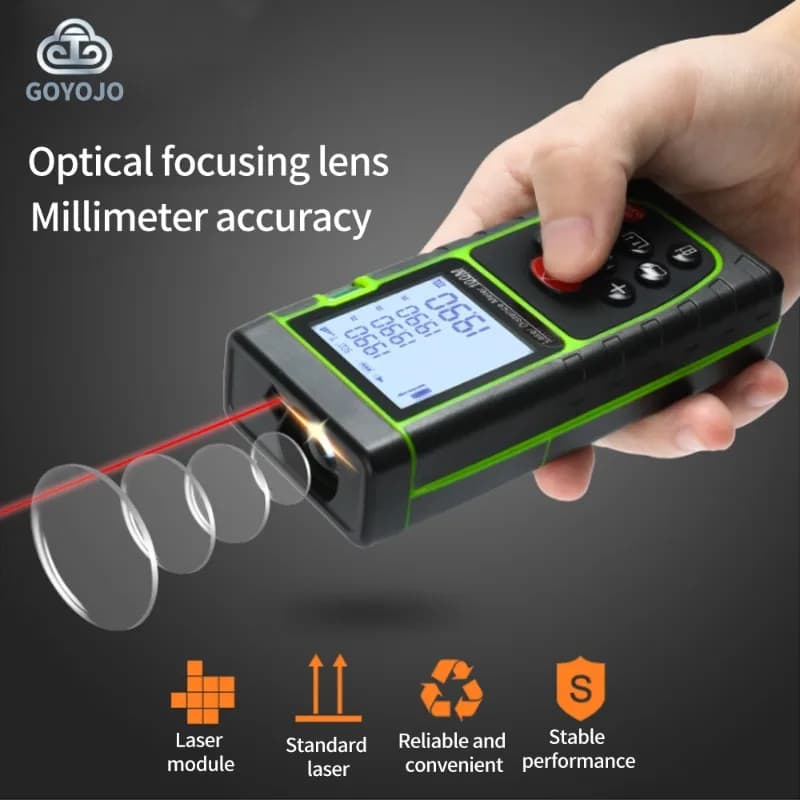 Télémètre laser sans batterie 100m pour pêche - Outil de construction et mesure fiable