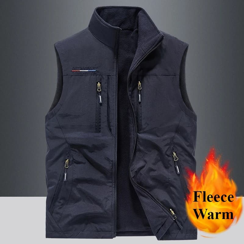 Veste technique pêche 4XL multi-poches - Pratique pour randonnée pêche et safari photo