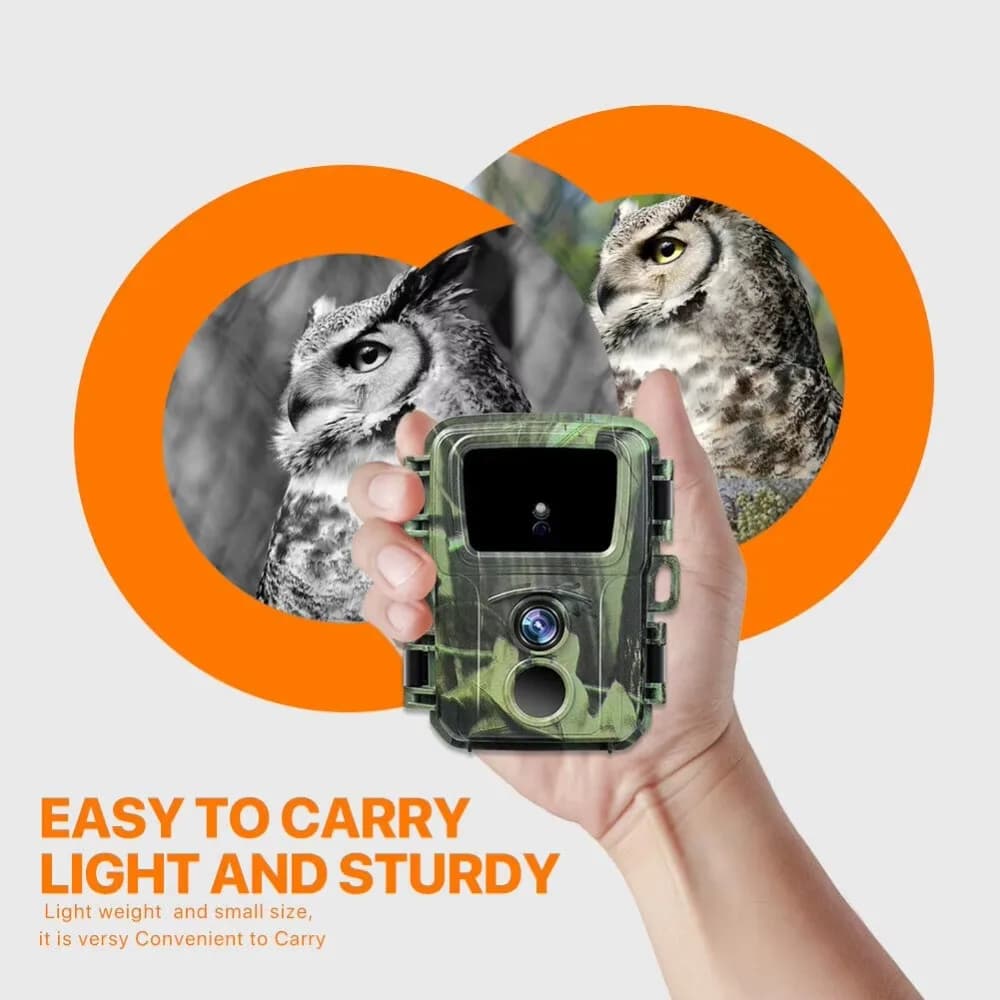 Mini caméra trail chasse 20MP 1080P IP65 étanche - Surveillance forêt animaux vision nocturne tracking