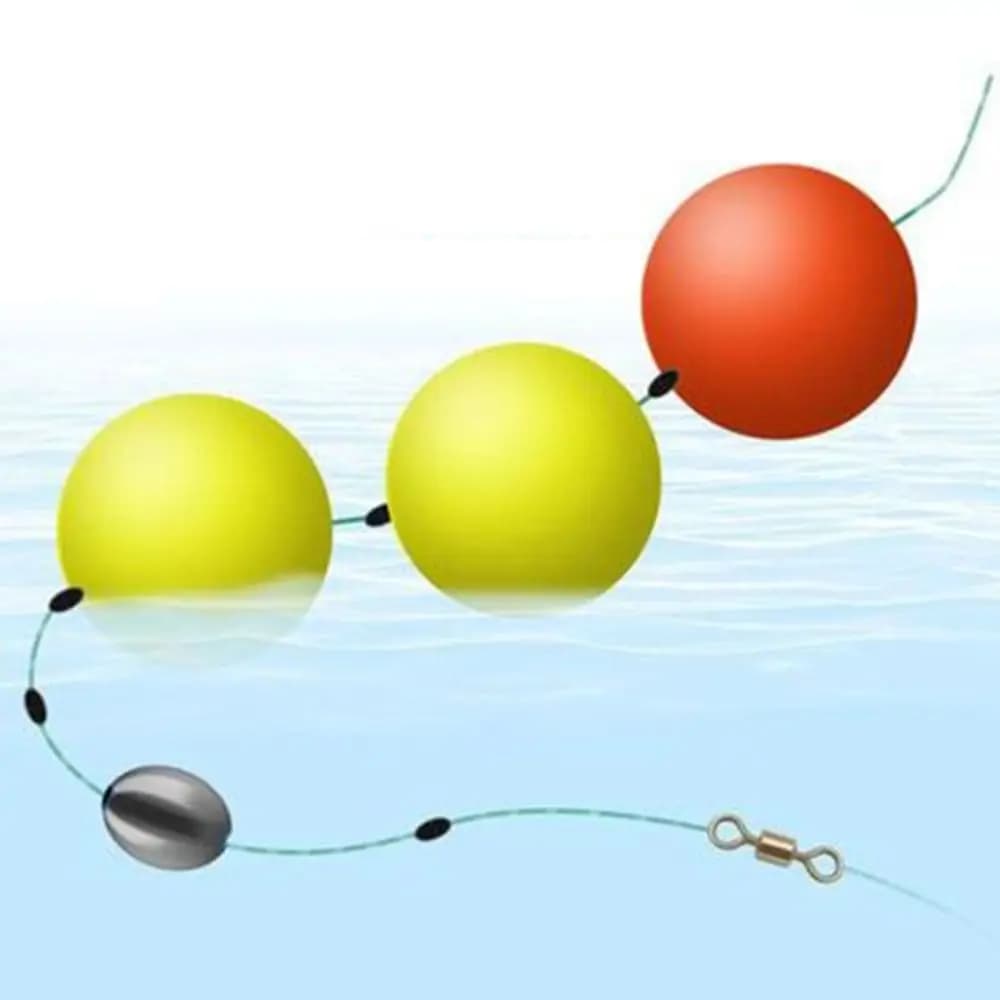 10 boules flottantes 20-30mm avec anneau cuivre pour pêche eau douce et mer - accessoires pêche