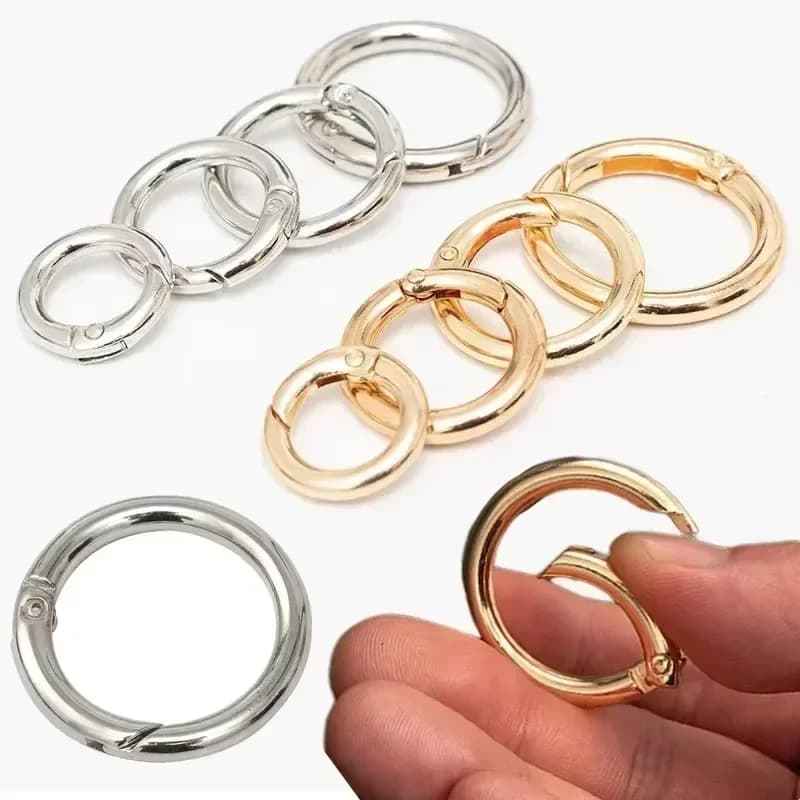 Anneaux métalliques 30/10pcs pour DIY bijoux - Fermoirs ronds ouverts pour porte-clés et chaînes