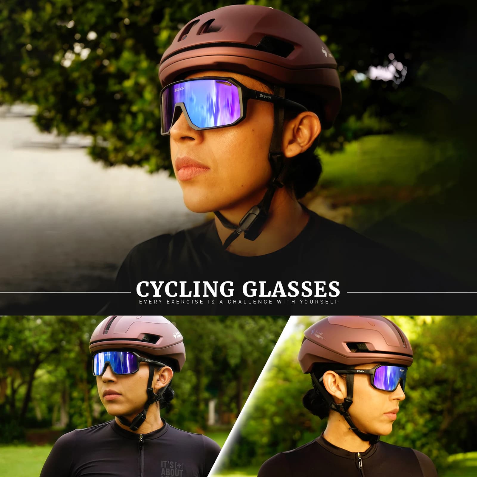 Lunettes cyclisme VTT route pêche protection UV400 hommes femmes sports extérieurs nouvelle collection