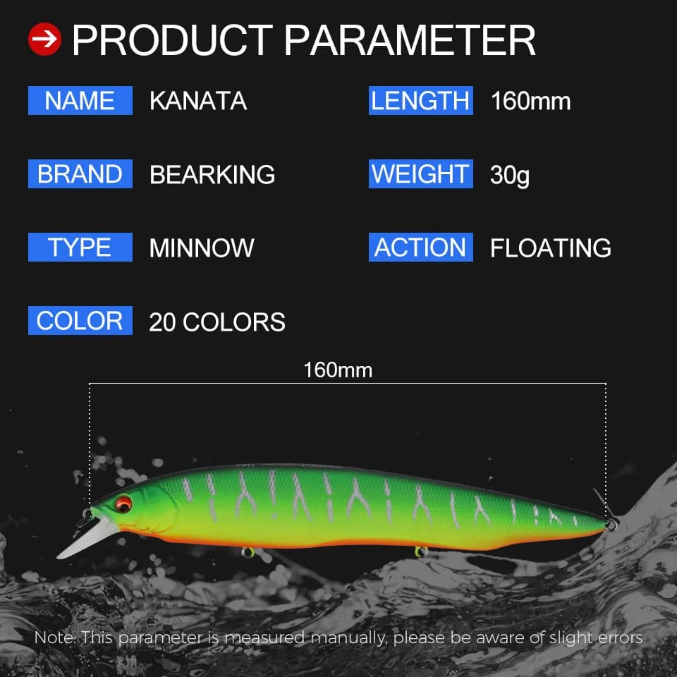 Leurre dur wobbleur 160mm 30g pour pêche carnassier - leurre artificiel perche brochet truite