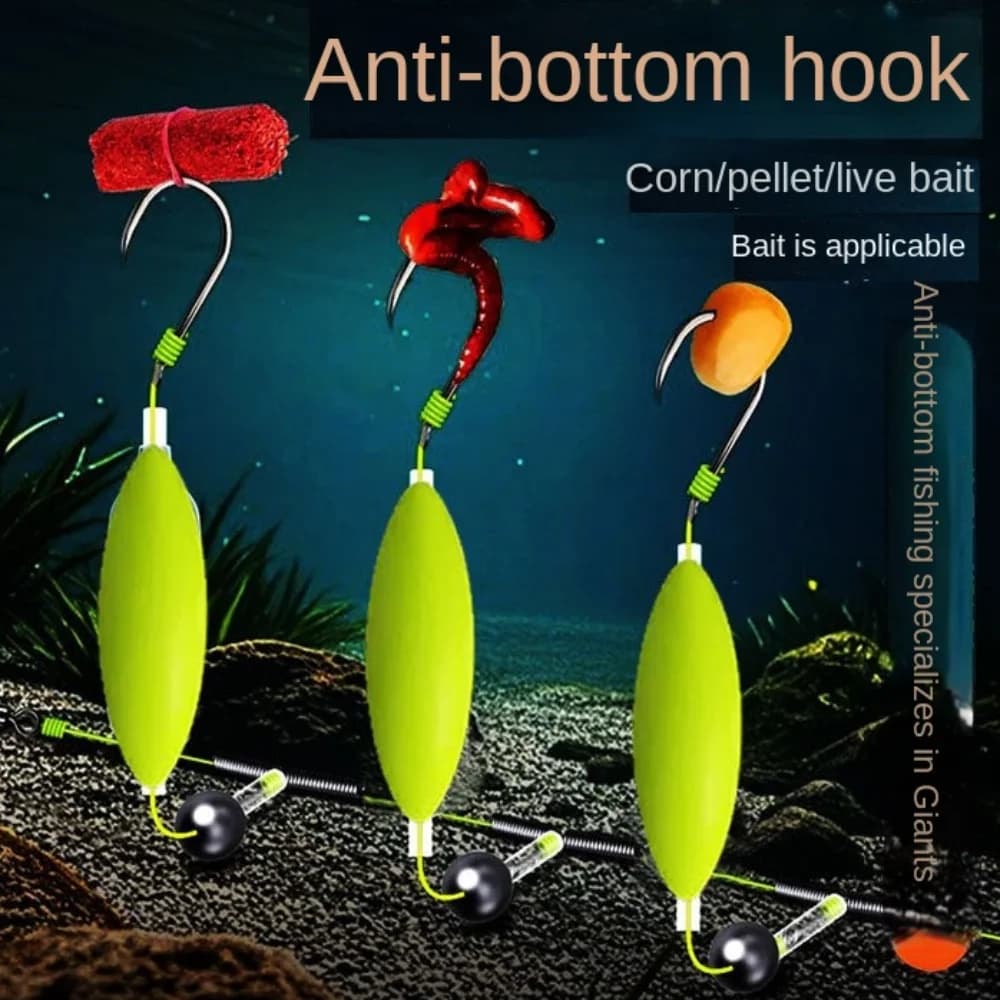 Montage hair rigs 3 hameçons suspension anti-fond pour carpe tailles 3 à 14 - Leurres pêche carpe