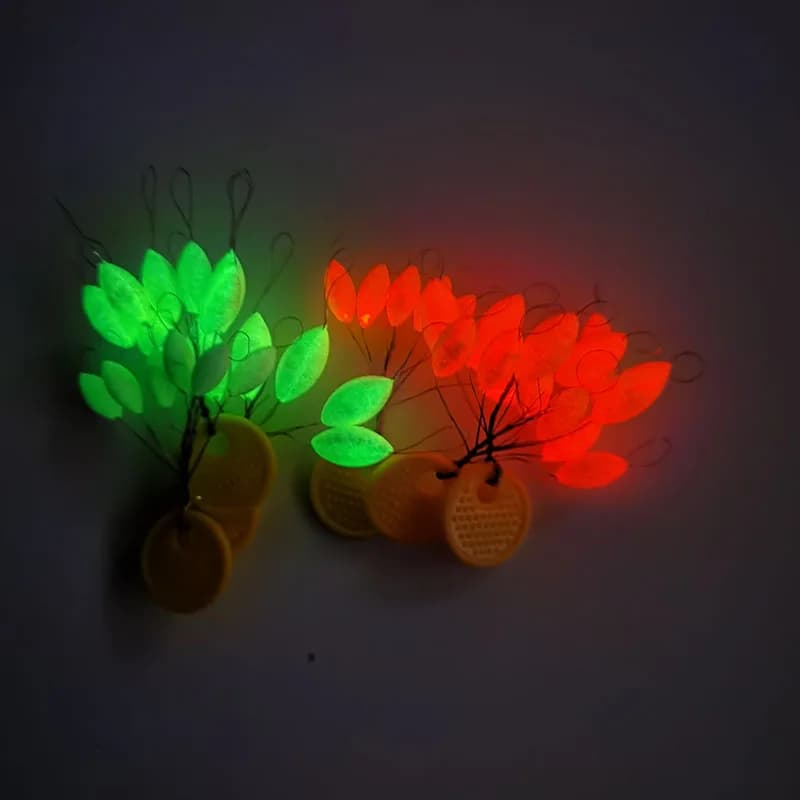 15 flotteurs ovales lumineux 7 étoiles pour carpe - accessoires pêche avec 3 tailles différentes