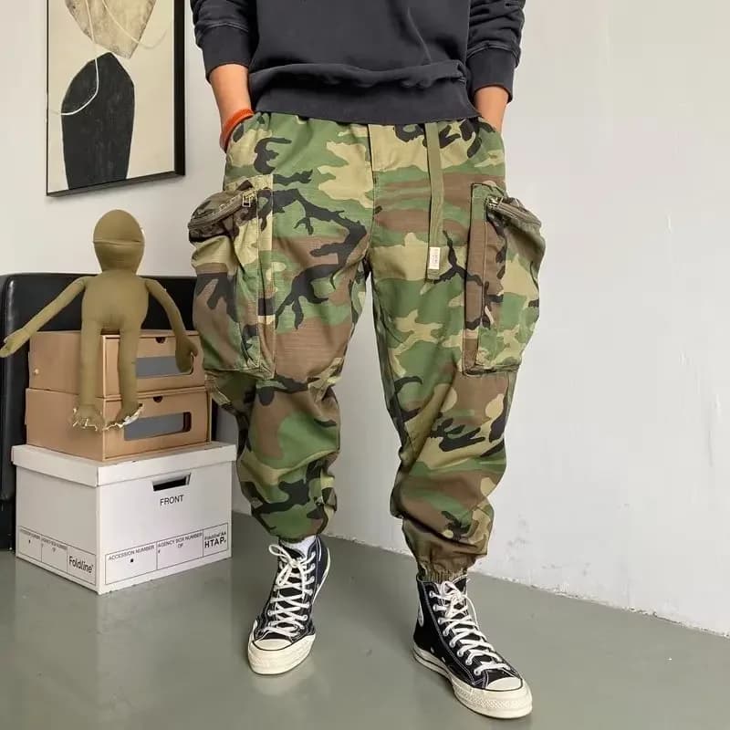 Pantalon harem tactique camouflage multi-poches - Vêtements pêche sport outdoor