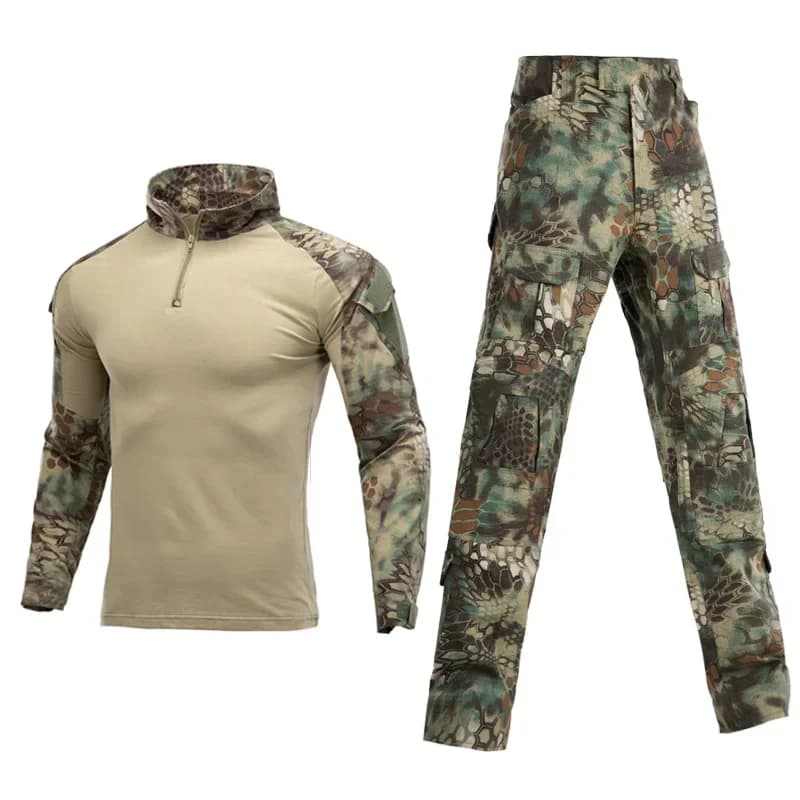 Ensemble BDU tactique complet - Tenue camouflage polyvalente paintball chasse pêche