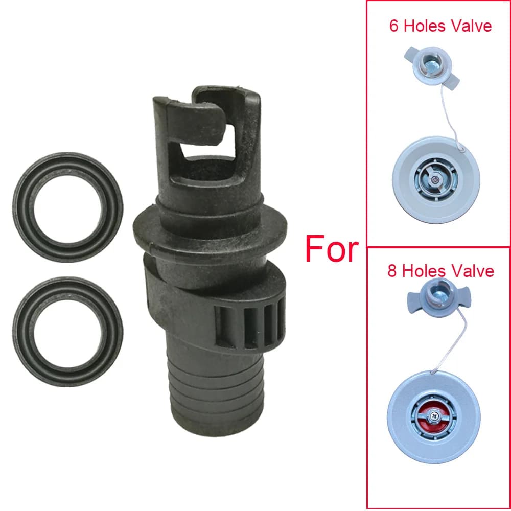 Adaptateur valve gonflage kayak pneumatique - Connecteur pompe à air pour bateau gonflable pêche