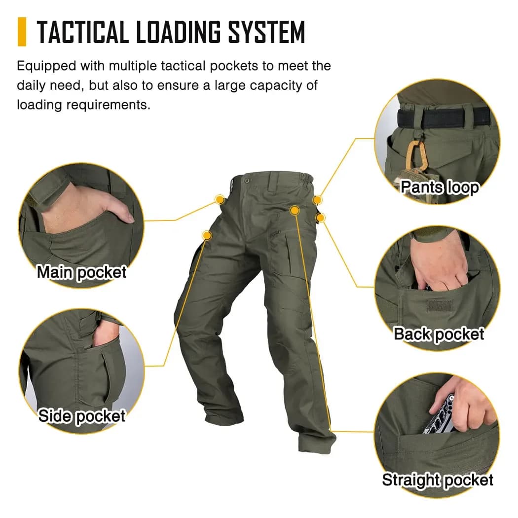 Pantalon cargo stretch léger homme - Flexibilité parfaite pour pêche active et déplacements