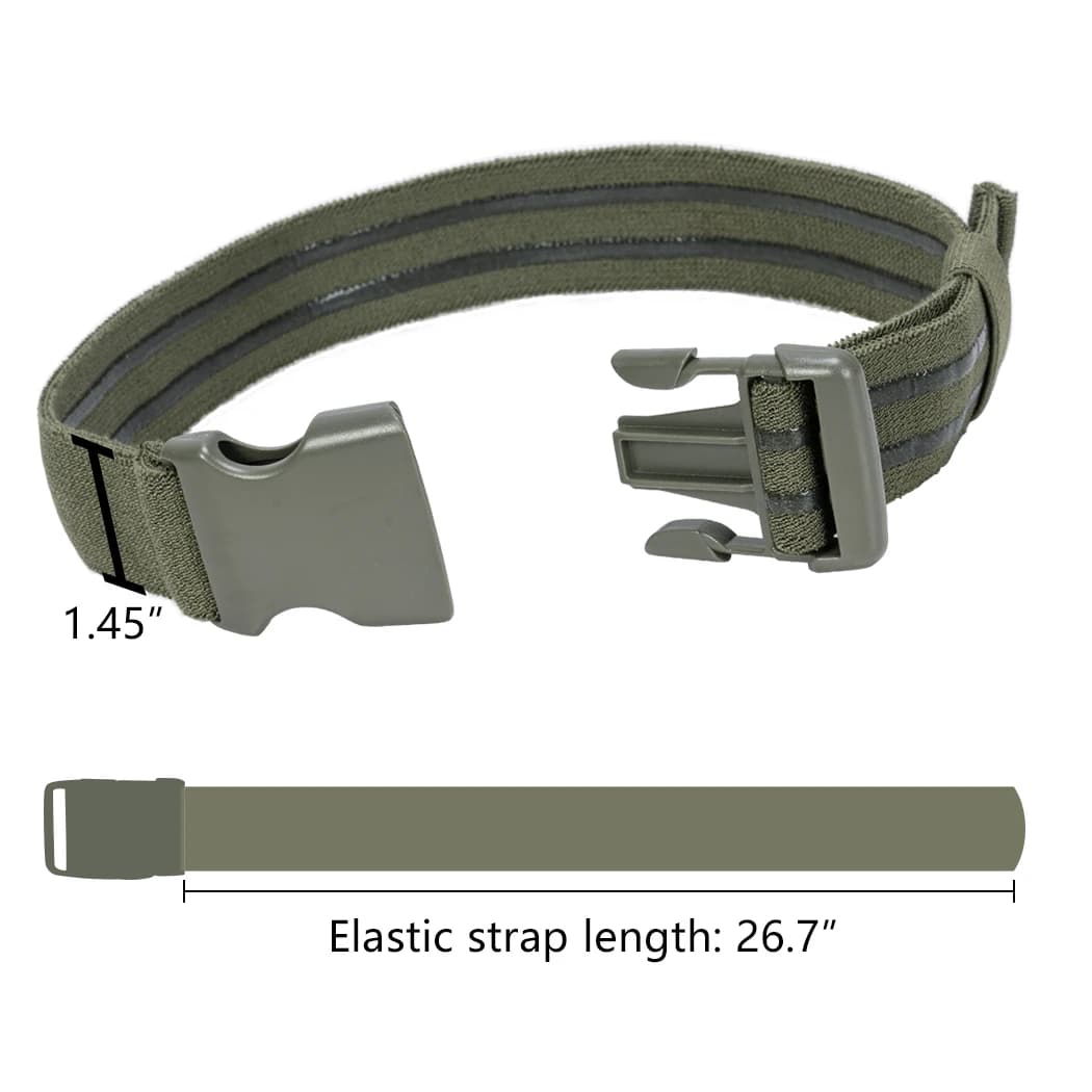 Sangle de cuisse élastique tactique pour holster - Porte-couteau de pêche avec boucle rapide