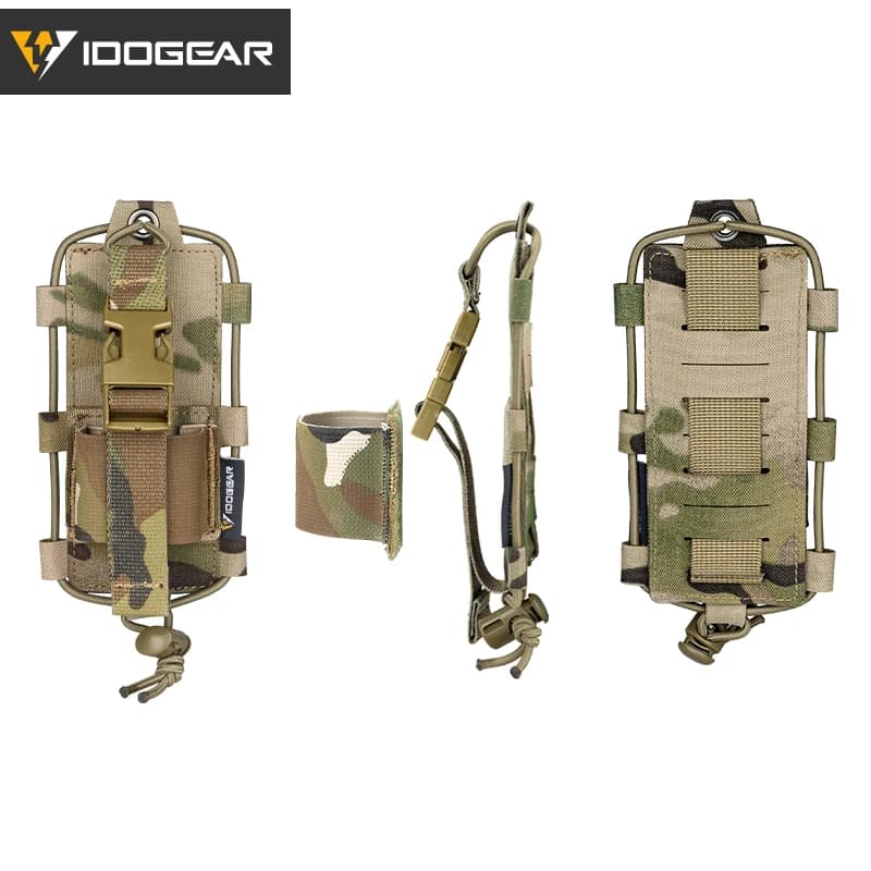 Pochette radio BAOFENG tactique pêche - Porte talkie-walkie MOLLE Gridlok IDOGEAR