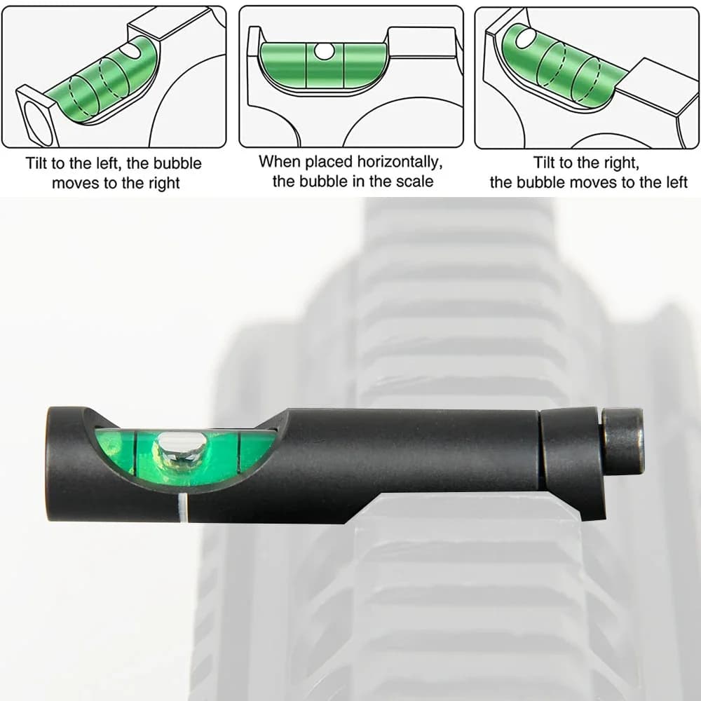 Niveau à bulle Hunting Spirit pour montage lunette 11mm/20mm rail Picatinny fusil