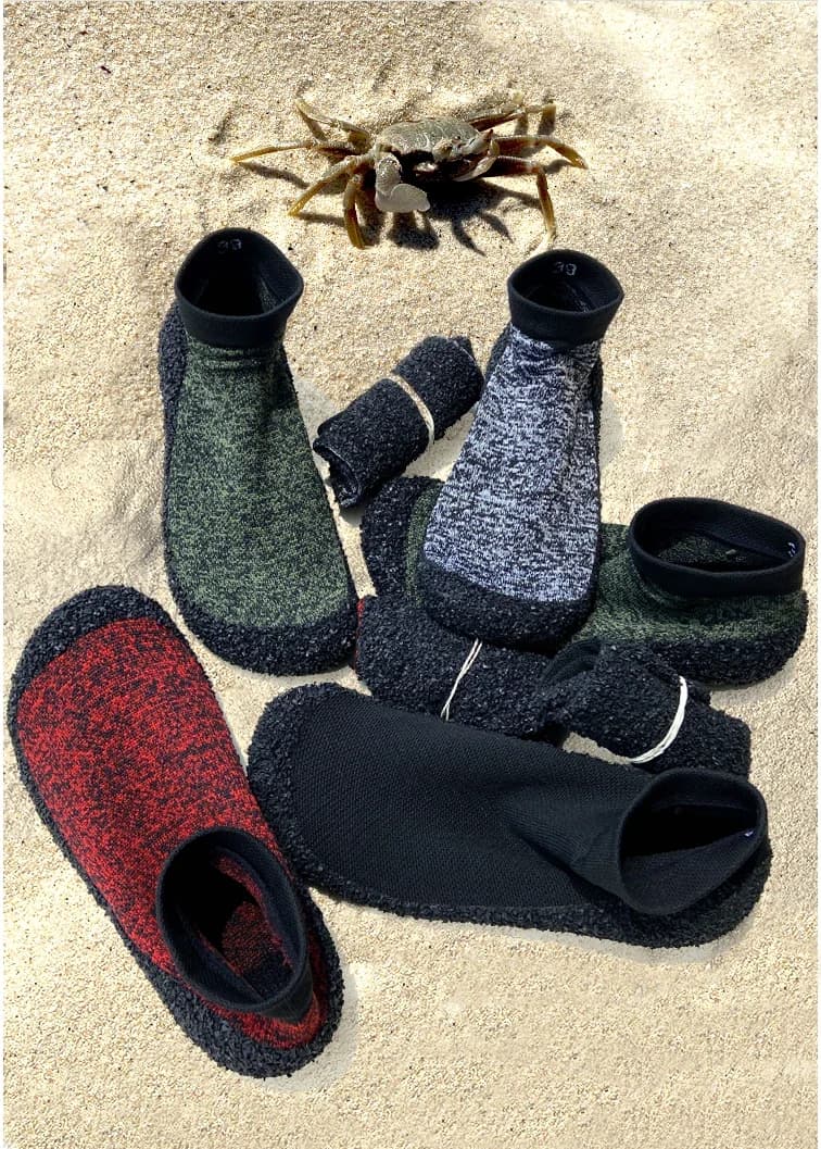 Chaussures aquatiques unisexes pêche - Chaussettes nageurs minimalistes plage rivière