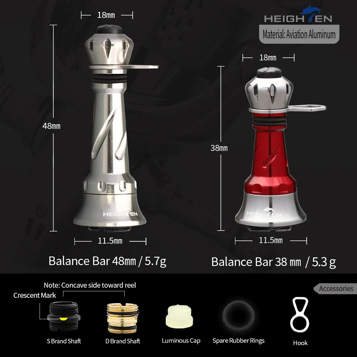 Roue d'équilibre HEIGHTEN 38mm pour moulinet de pêche - accessoire modélisation alu pour magnet fishing