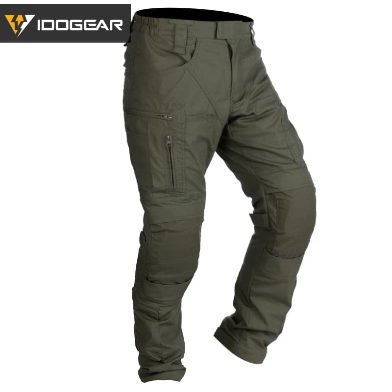 Pantalon tactique IDOGEAR Combat UFS avec protections genoux camouflage pêche chasse outdoor