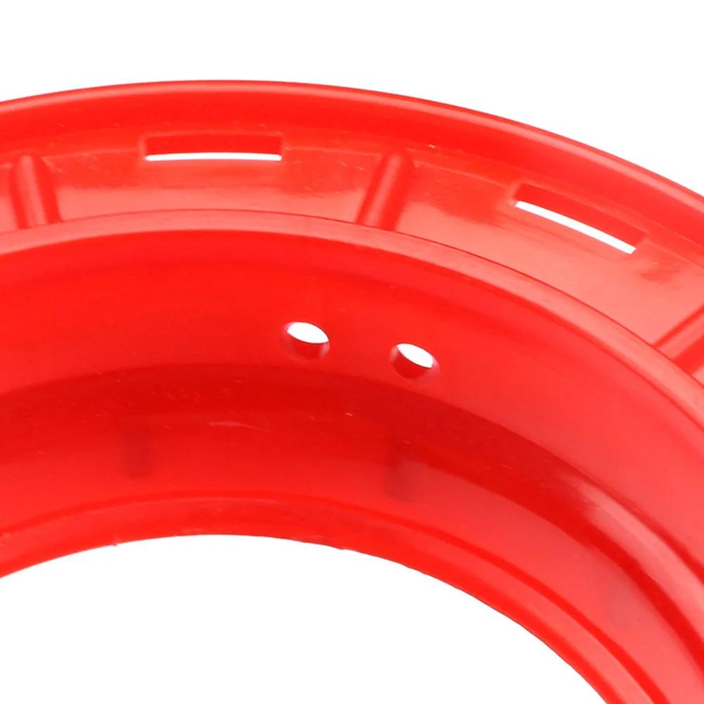 Bobine circulaire pour enroulement fil de pêche 120x80mm avec poignée plastique et anneau de guidage