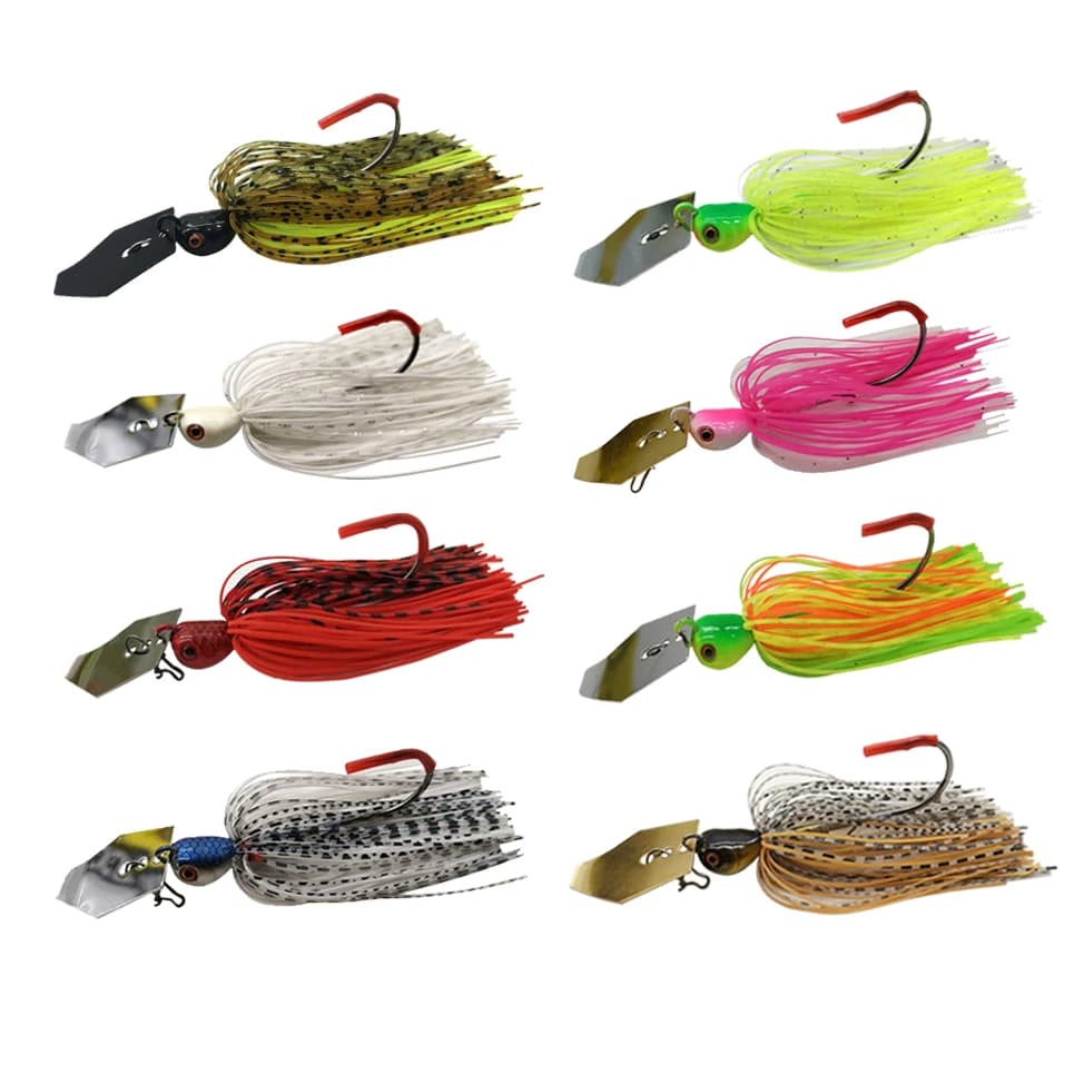 Leurre chatter bait spinner 14g/18g blade jig dancer pour pêche du brochet perche et sandre vibrations