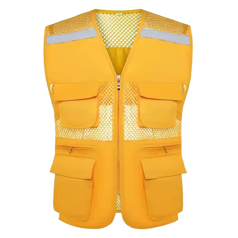 Veste filet pêche été - Veste sans manches respirante multi-poches pour pêche en mer