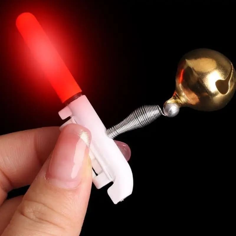 5 bâtons lumineux électroniques réutilisables pour canne à pêche avec alarme sonore LED - Accessoires complets