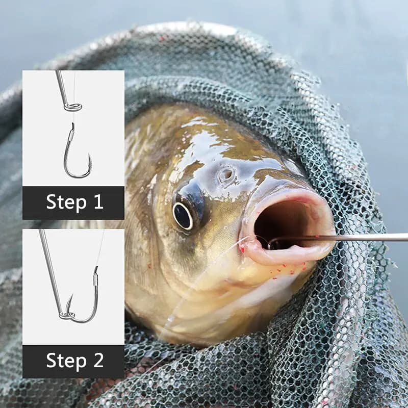 Dégorgeoir de pêche 2 pièces acier inoxydable pour décrocher et extraire les hameçons rapidement
