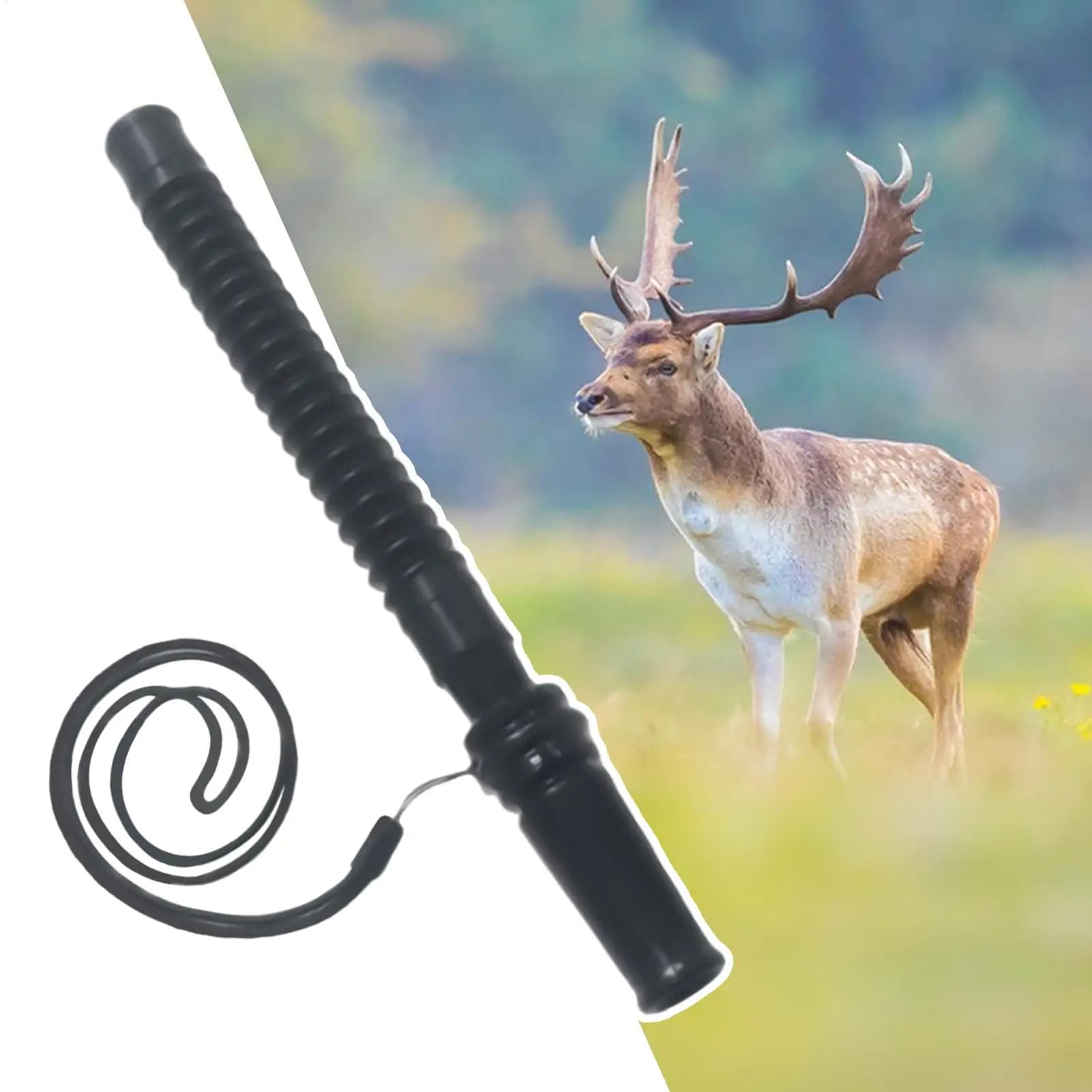 Appel de biche réaliste forêt - leurre vocal avec dragonne pour terrain boisé chasse