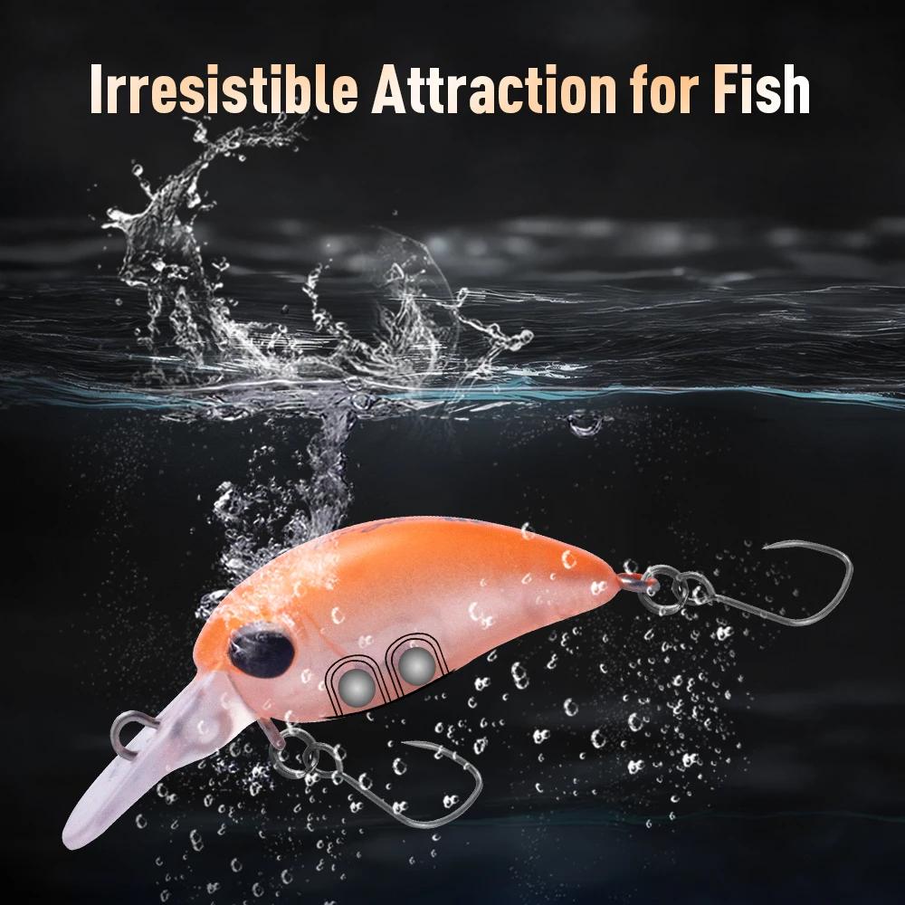 Leurre dur flottant Kingdom Small Crank Minnow 1.5g et 3.2g pour la pêche de la truite