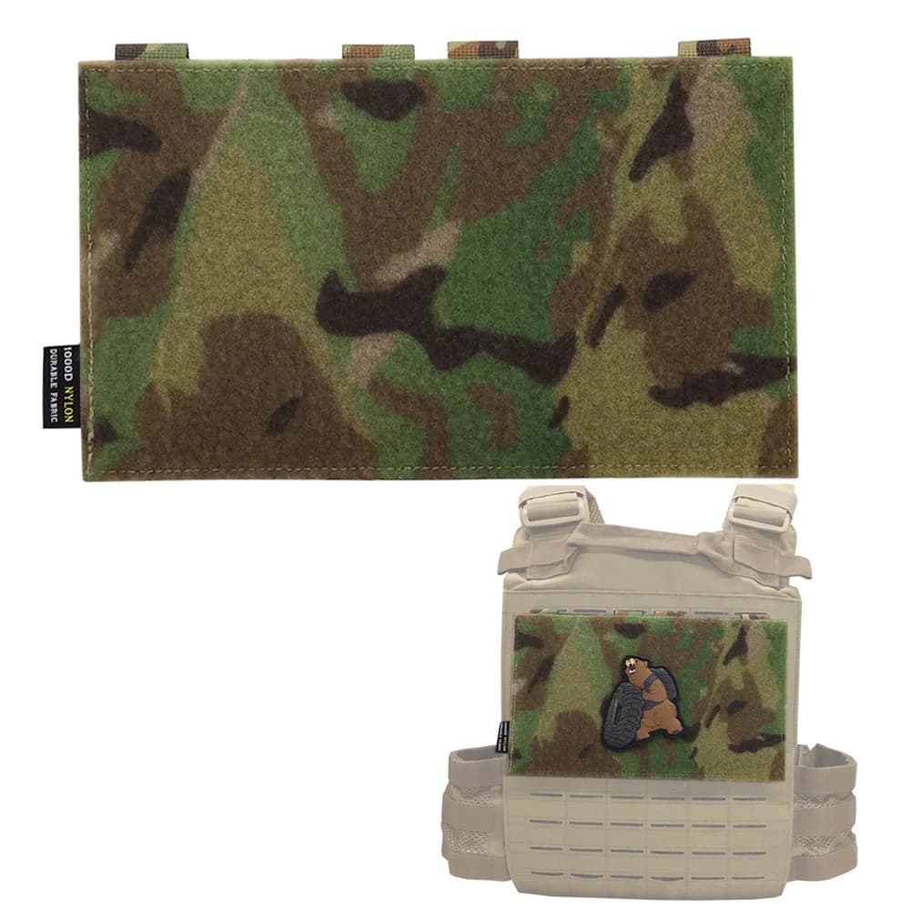 Panneau adaptateur MOLLE 1000D pour patchs pêche - Conversion Hook&Loop pour équipement tactique