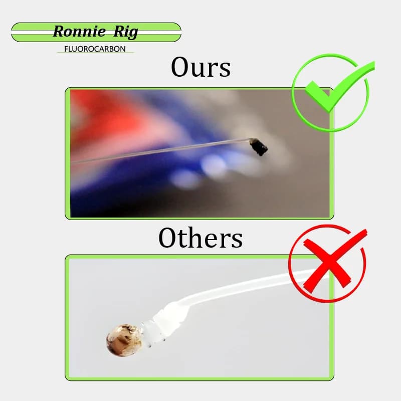 Montages carp fishing Ronnie Rigs 6 pcs fluorocarbone prêts à l'emploi pour pêche de la carpe