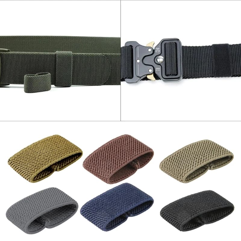10 fixations élastiques pour ceinture tactique - Porte-accessoires robustes pour équipement pêche