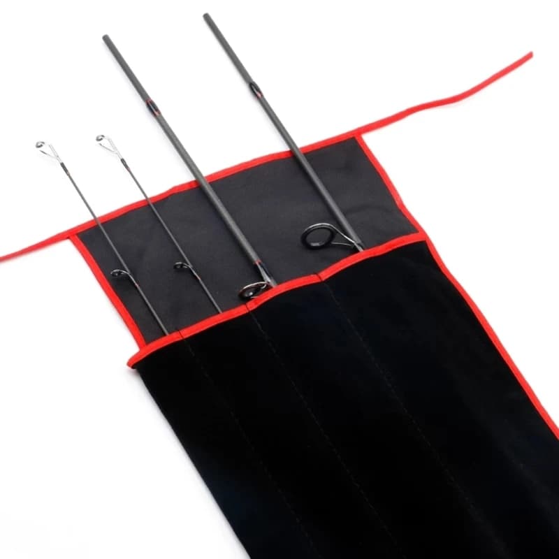 Housse de protection anti-rayures pour canne à pêche avec compartiment pour moulinet et accessoires