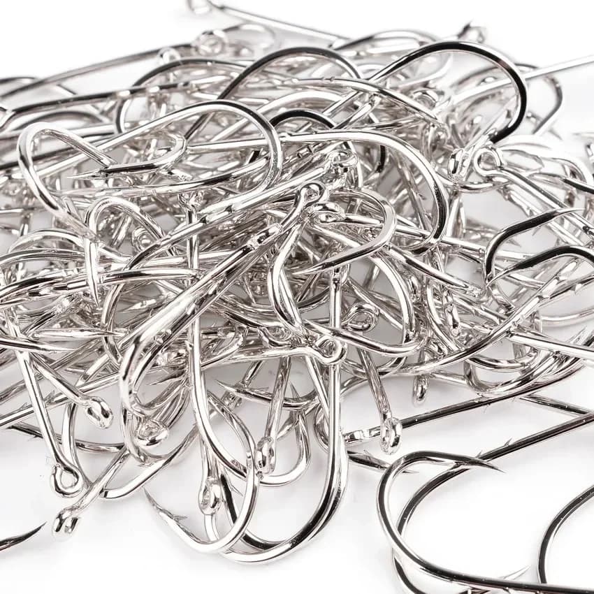 Hameçons de pêche avec porte-appât 50 pièces pour carpe et leurres vers