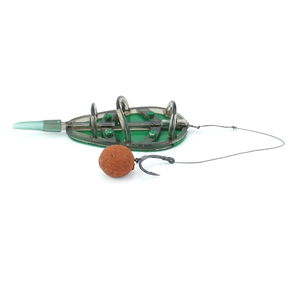 Kit de 6 hameçons prêts à pêcher pour la carpe et feeder - Accessoires montage TS115 Hirisi