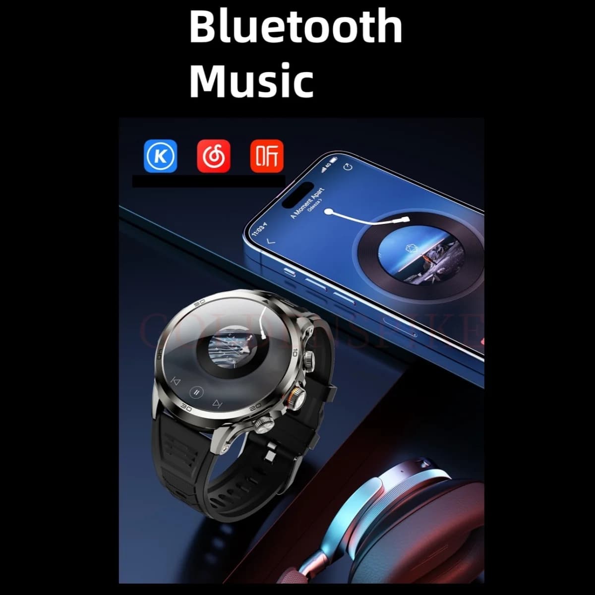 Smartwatch H19 original Android 10.0 caméra rotative 190° GPS WIFI écran AMOLED 1.95" stockage 256GB