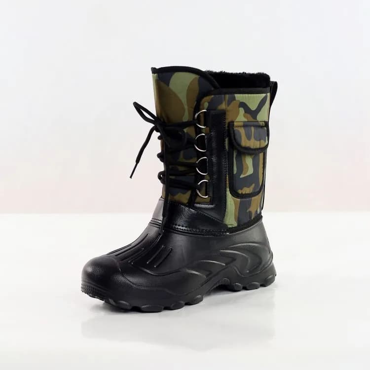 Bottes hiver homme 2026 neige chaudes épaisses polaire imperméables pêche travail extérieur grandes tailles