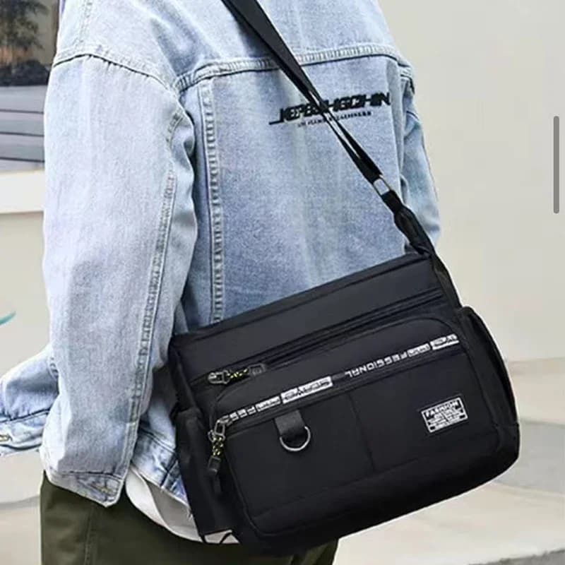 Sac bandoulière homme affaires poche multiples pêche travail voyage réglable professionnel