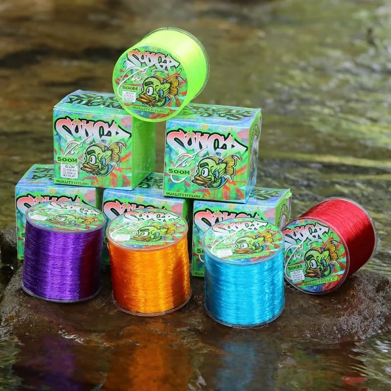 Ligne de pêche Sougayilang 500M nylon 5 couleurs 0.14-0.50mm - Super résistance pour carpe et sports extérieurs