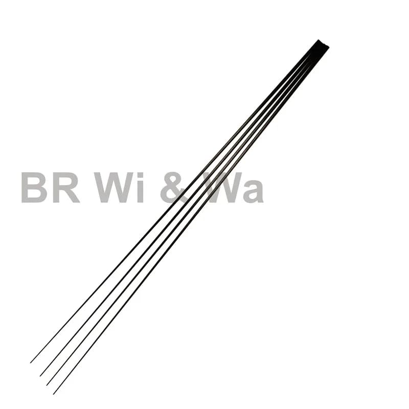 4 pointes carbone brut 50cm BR Wi & Wa pour montage cannes - Composants réparation bricolage pêche DIY