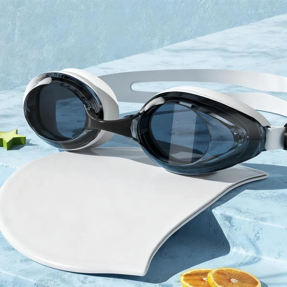 Lunettes de natation adultes vision HD étanches anti-buée unisexes stylées et confortables